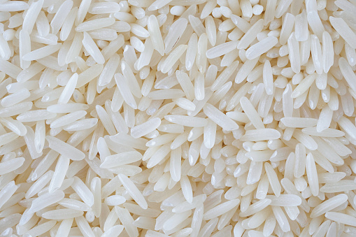 Rice bags in storage